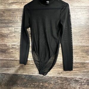 Best Cody Sheet Black Long Sleeve Bodysuit